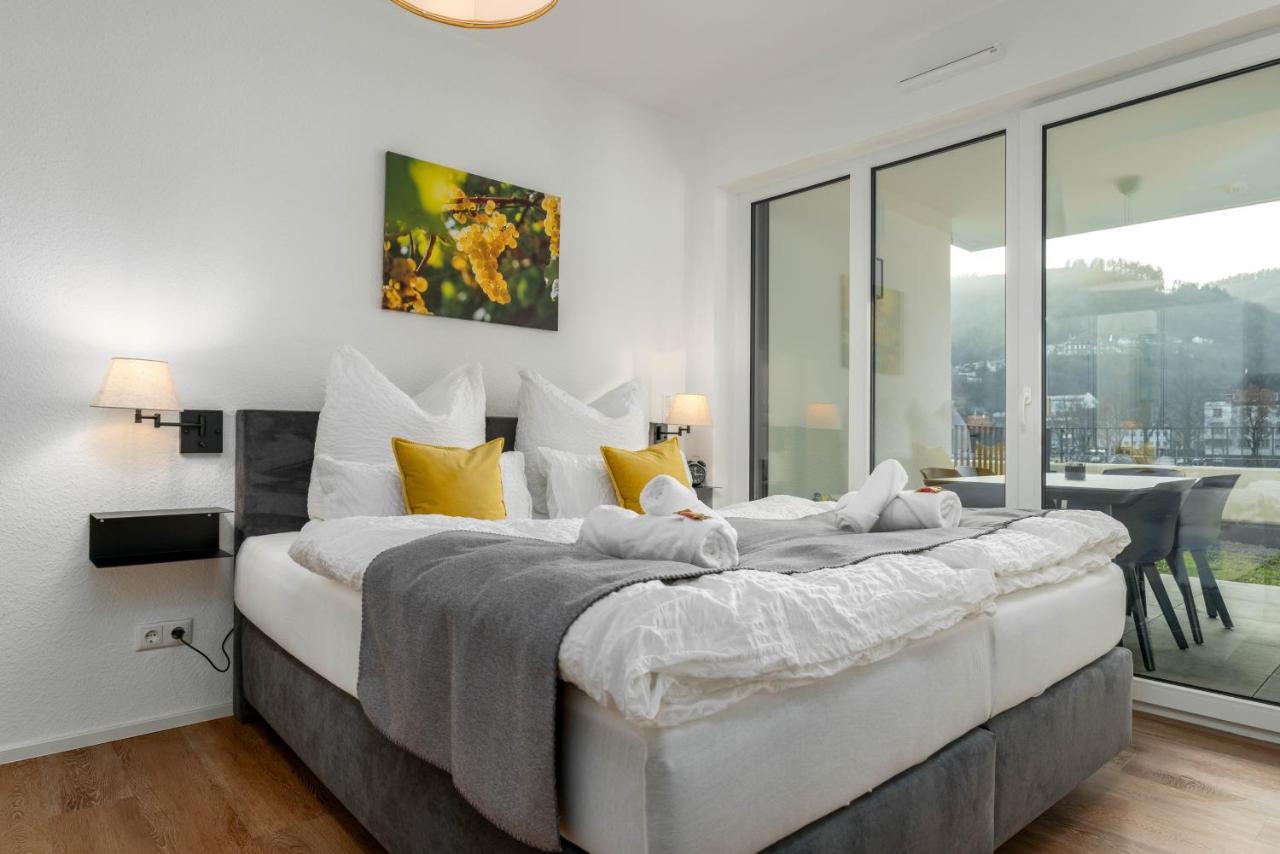 Vivamosel: Appartement Mit Mosel & Burgblick - Balkon - Parken - Aufzug - Fahrradraum โคเคห์ม ภายนอก รูปภาพ